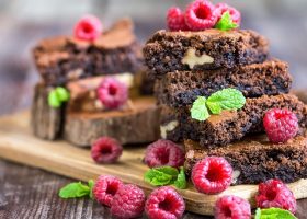 Raspberry Swirl Brownies